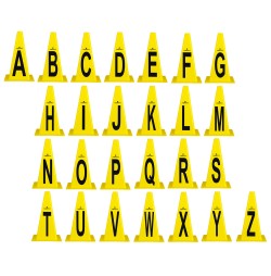 Set conuri antrenament inSPORTline Alphabet 23 cm
