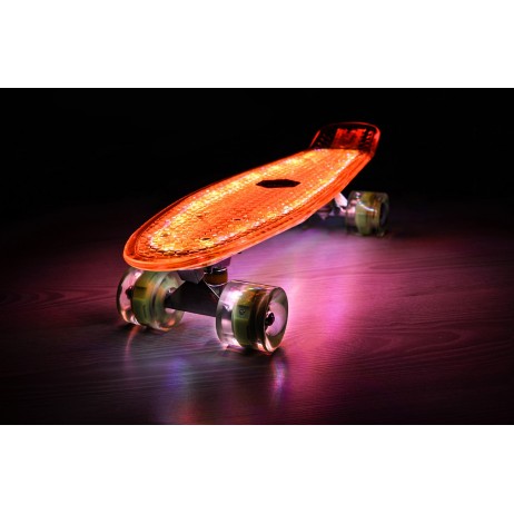 Penny board Mad Cruiser Full LED ABEC 7-oranj