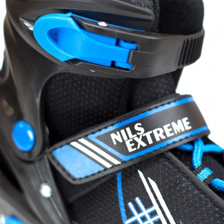 Nils Extreme Patine reglabile -negru/albastru
