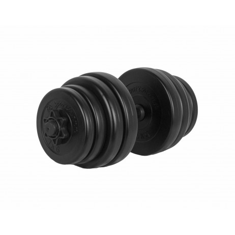 Gantere PVC cu ciment 2x15kg Sportmann