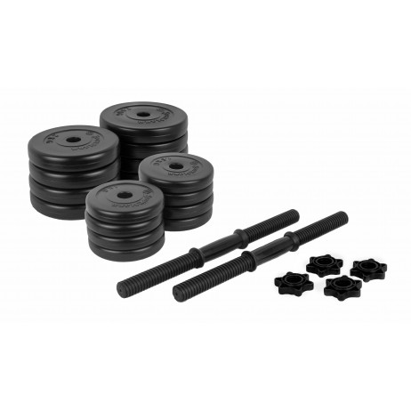 Gantere PVC cu ciment 2x15kg Sportmann