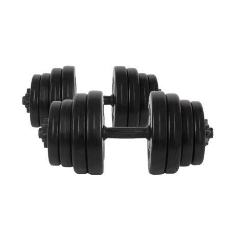 Gantere PVC cu ciment 2x15kg Sportmann