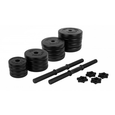 Gantere PVC cu ciment 2x20kg Sportmann