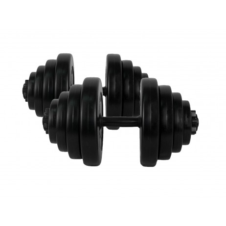 Gantere PVC cu ciment 2x20kg Sportmann