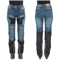 Pantaloni Moto Femei Jeans W-TEC Bolftyna