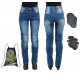 Pantaloni Moto Femei Jeans W-TEC Lustipa