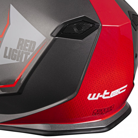 Motorcycle Helmet W-TEC V127 Red Light