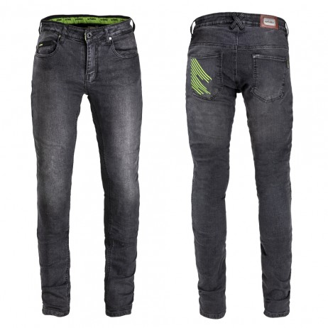 Pantaloni Moto Barbati Jeans W-TEC Leonard Negru