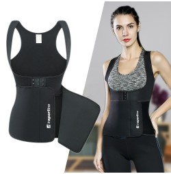 Corset fitness inSPORTline Corbeam - Negru