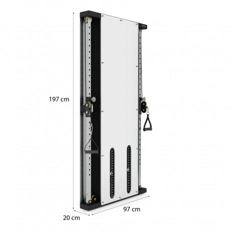 Crossover Dublu HMS BS302 pentru Perete + Stiva Greutati