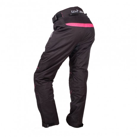 Pantaloni Moto Femei W-TEC Durmanes Lady - Negru/Roz