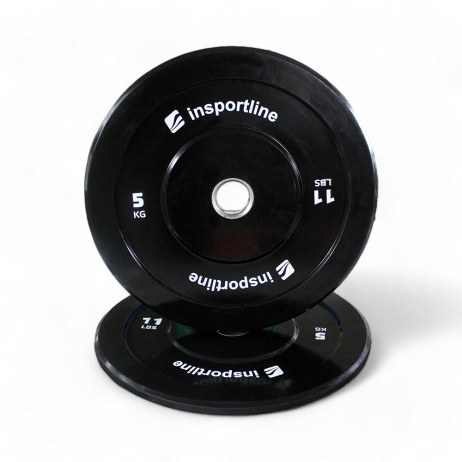 Greutate cauciucata inSPORTline Bumper Plate Lite 5 kg/ 50 mm