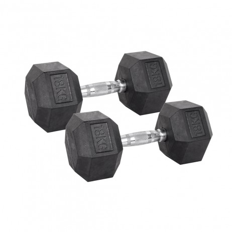 Set Gantere Hexagonale inSPORTline Hexsteel 2 x 3-40 kg