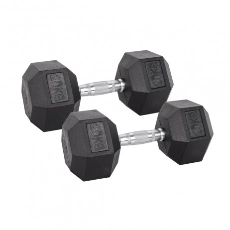 Set Gantere Hexagonale inSPORTline Hexsteel 2 x 3-40 kg