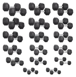 Set Gantere Hexagonale inSPORTline Hexsteel 2 x 3-40 kg