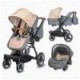 Carucior transformabil 3in1 Coccolle Ambra Safari Beige 2021