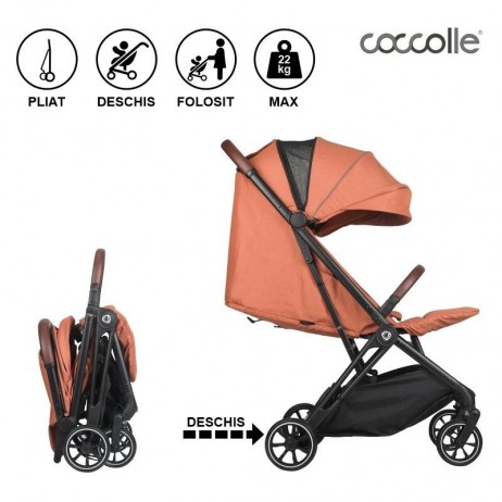 Carucior sport cu pliere automata Coccolle Beyla Coral