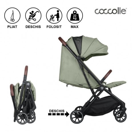 Carucior sport cu pliere automata Coccolle Beyla Greenstone