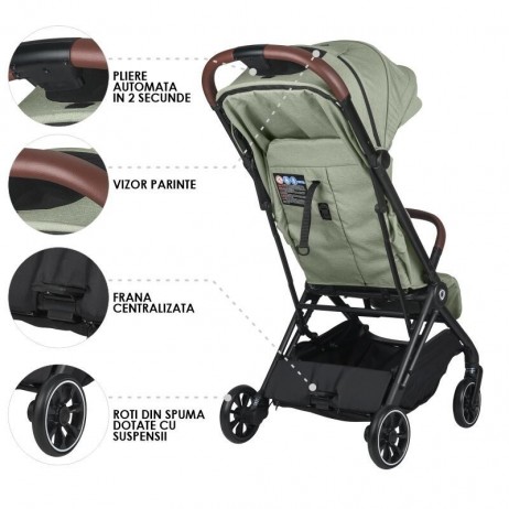 Carucior sport cu pliere automata Coccolle Beyla Greenstone