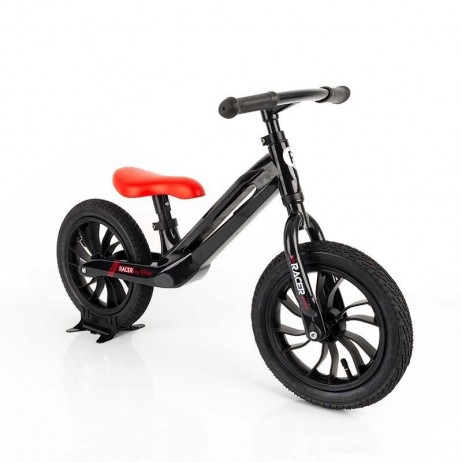 Balance bike Qplay Racer negru/rosu