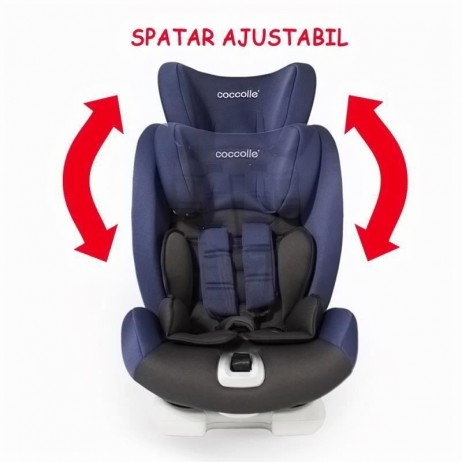 Scaun auto cu Isofix grupa 9-36 kg COCCOLLE Vela-Fix albastru