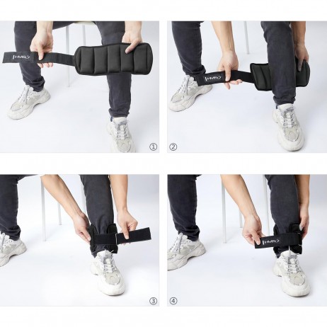 Săculeţi ajustabili pentru incheieturi si glezne ONK01 HMS, 2 x 0.5KG