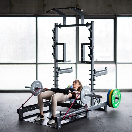 SMP01 MULTIFUNCTIONAL STAND WITH WEIGHTLIFTING AND HIP THRUST PLATFORM COMMERCIAL HMS