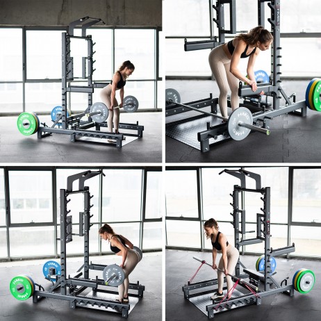 SMP01 MULTIFUNCTIONAL STAND WITH WEIGHTLIFTING AND HIP THRUST PLATFORM COMMERCIAL HMS