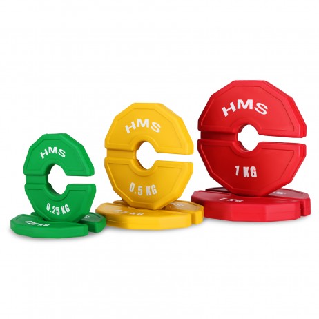 Set greutati cauciucate HMS TSN50 2x0.5 kg/35 mm