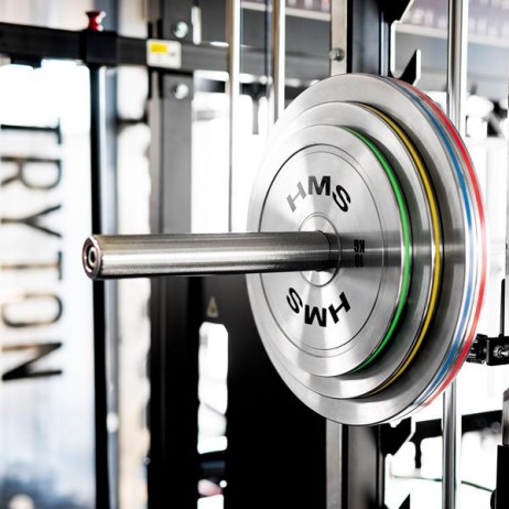 TOS SET CALIBRATED STEEL OLYMPIC PLATES 2 x 10 - 25 KG (140 KG) HMS