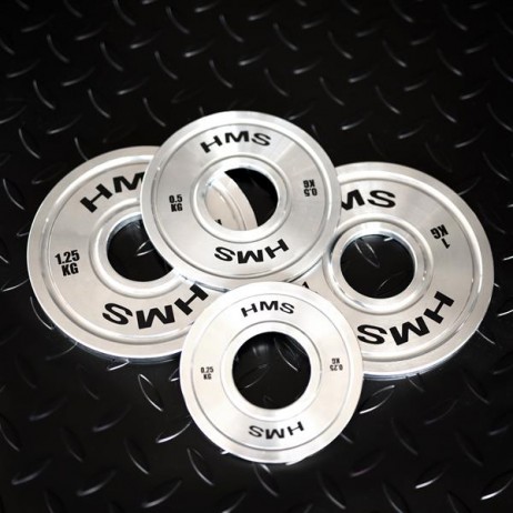 Set greutati olimpice otel HMS TOS 2 x 10 - 25 KG (140 KG)