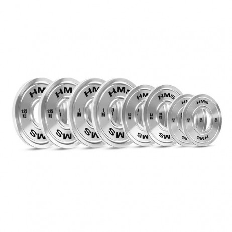 Set greutati olimpice otel HMS TOS 2 x 10 - 25 KG (140 KG)