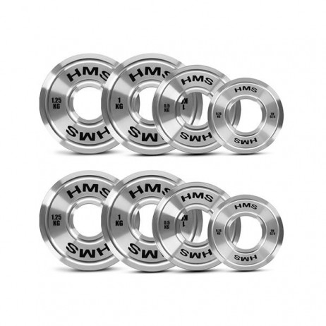 Set greutati olimpice otel HMS TOS 2 x 10 - 25 KG (140 KG)