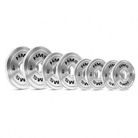 Set greutati olimpice otel HMS TOS 2 x 0.25 - 25 KG (168 KG)