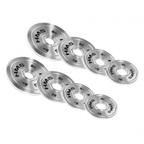 Set greutati olimpice otel HMS TOS 2 x 0.25 - 25 KG (168 KG)