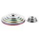 Set greutati olimpice otel HMS TOS 2 x 1.5 - 5.0 KG (22 KG)