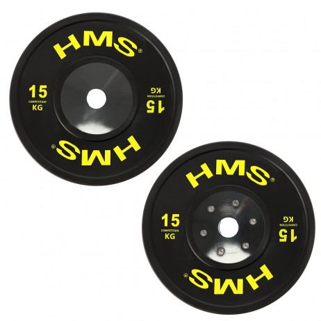 Set Greutati Bumper Plate 10 kg, 15 kg, 20 kg, 25 kg/51 mm HMS BTBR