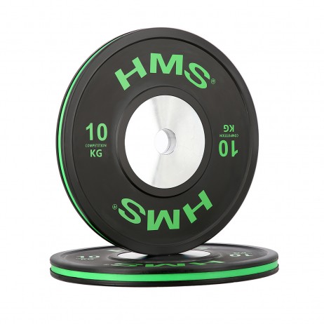 Set Greutati Bumper Plate 10 kg, 15 kg, 20 kg, 25 kg/51 mm HMS BTBR