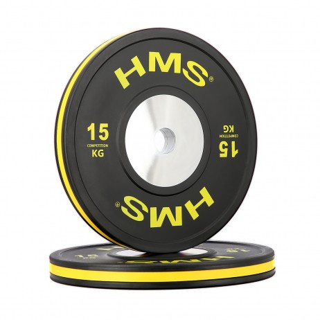 Set Greutati Bumper Plate 10 kg, 15 kg, 20 kg, 25 kg/51 mm HMS BTBR