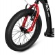 Trotineta Nils Extreme WH10121 cu roti gonflabile 16/12'', negru/rosu