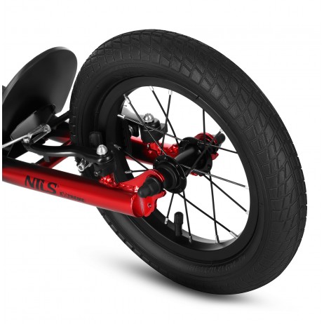 Trotineta Nils Extreme WH10121 cu roti gonflabile 16/12'', negru/verde