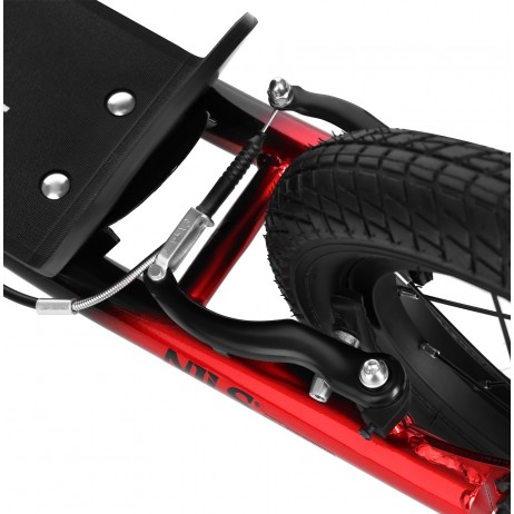 Trotineta Nils Extreme WH10121 cu roti gonflabile 16/12'', negru/verde