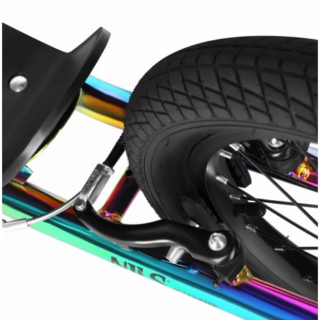 Trotineta Nils Extreme WH10121 cu roti gonflabile 16/12'', negru/rosu