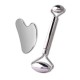 Set Rola pentru fata din metal & Gua Sha inSPORTline Comesta Set