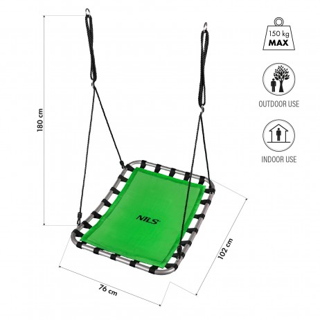 Leagan dreptunghiular NILS NB5045, Roz