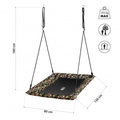 Leagan dreptunghiular Nils NB5043, Turcoaz