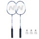 Set badminton Nils NRZ2052 2 rachete, 3 fluturasi, 1 husa de protectie