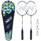 Set badminton Nils NRZ2052 2 rachete, 3 fluturasi, 1 husa de protectie