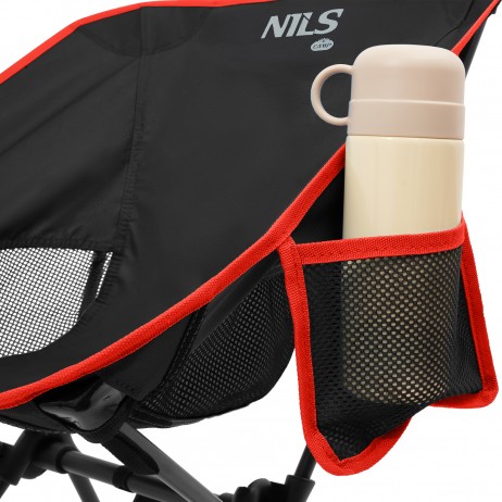 Scaun pliabil camping Nils Camp NC3320 ULTRA LIGHT, Negru
