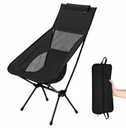 Scaun pliabil camping Nils Camp NC3321 ULTRA LIGHT, Negru